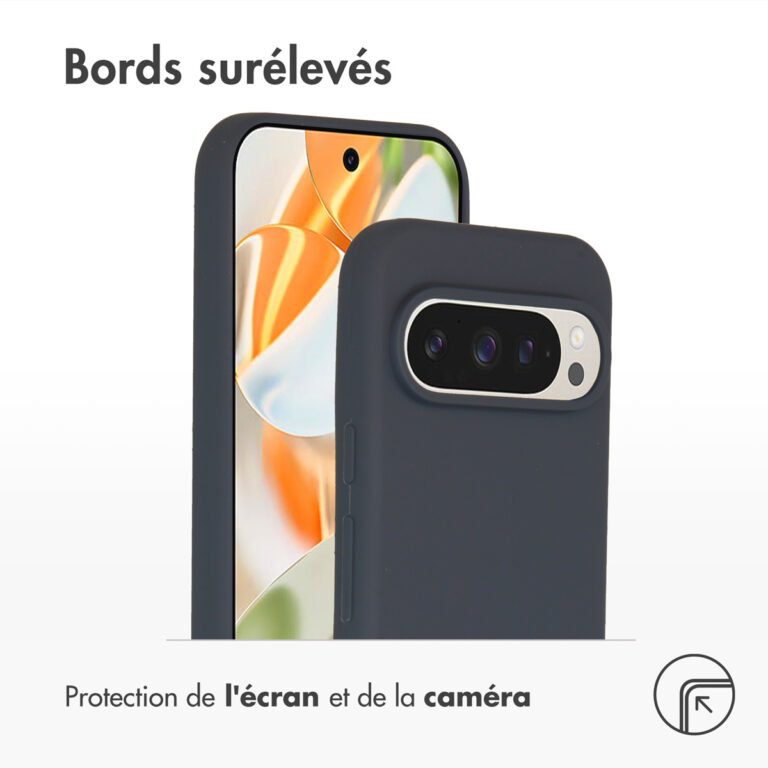 Accezz Liquid Silicone Backcover Google Pixel 9 / 9 Pro - Donkerblauw - Afbeelding 6