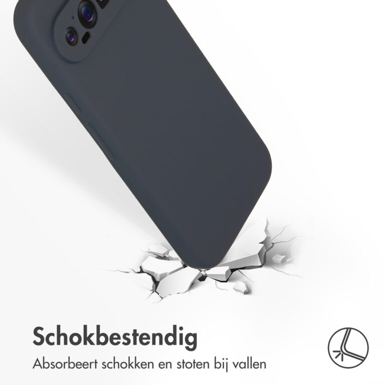 Accezz Liquid Silicone Backcover Google Pixel 9 Pro XL - Donkerblauw - Afbeelding 2