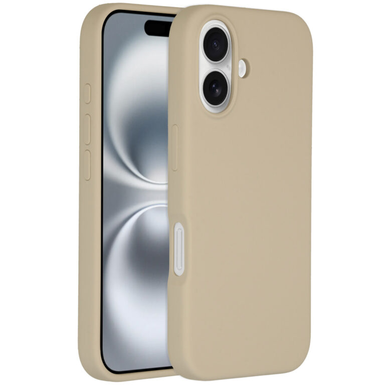 Accezz Liquid Silicone Backcover met MagSafe Apple iPhone 16 - Stone - Afbeelding 4
