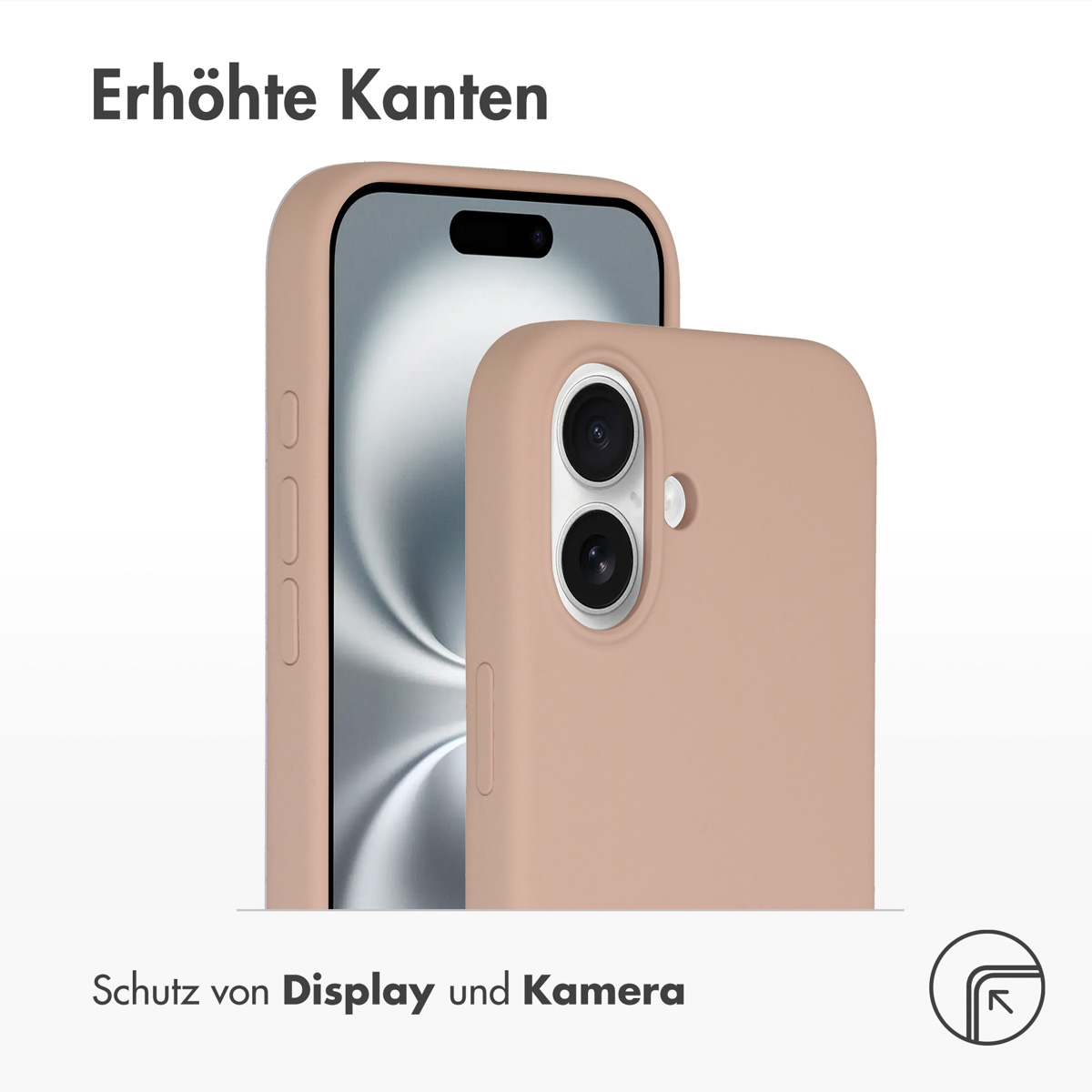 Accezz Liquid Silicone Backcover met MagSafe Apple iPhone 16 - Roze - Afbeelding 8