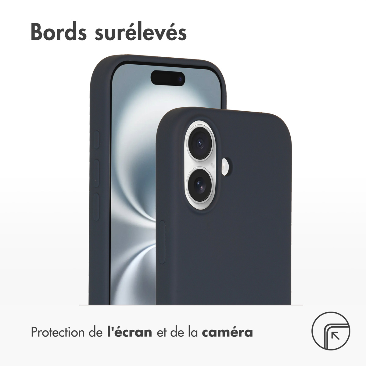 Accezz Liquid Silicone Backcover met MagSafe Apple iPhone 16 - Donkerblauw - Afbeelding 5