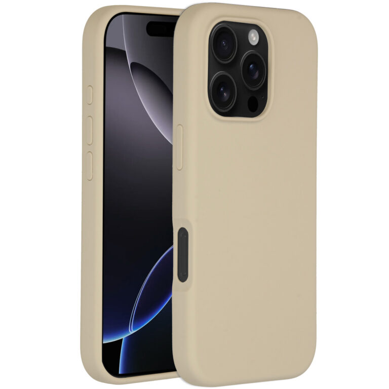 Accezz Liquid Silicone Backcover met MagSafe Apple iPhone 16 Pro - Stone - Afbeelding 7