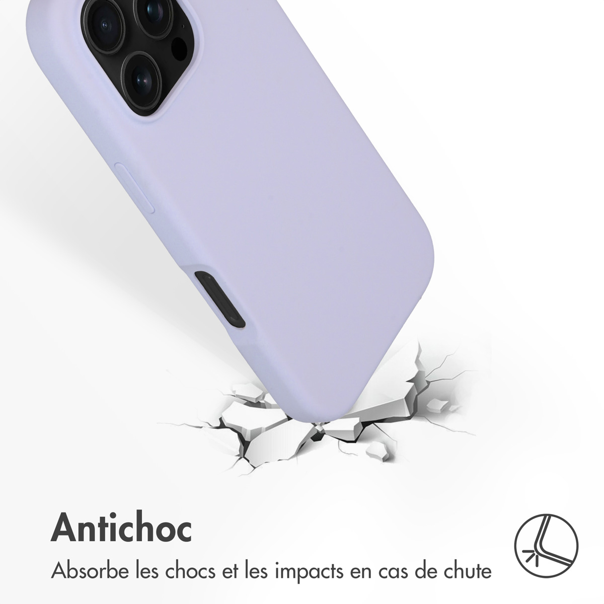 Accezz Liquid Silicone Backcover met MagSafe Apple iPhone 16 Pro - Paars - Afbeelding 6