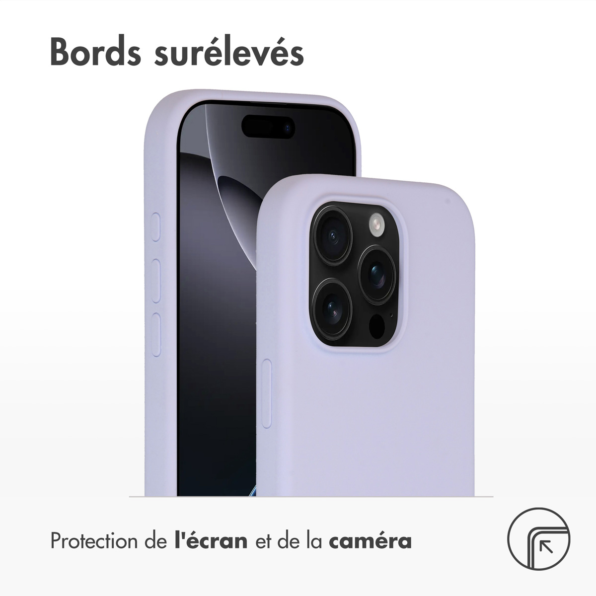 Accezz Liquid Silicone Backcover met MagSafe Apple iPhone 16 Pro - Paars - Afbeelding 5