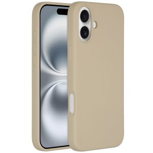 Accezz Liquid Silicone Backcover met MagSafe Apple iPhone 16 Plus - Stone