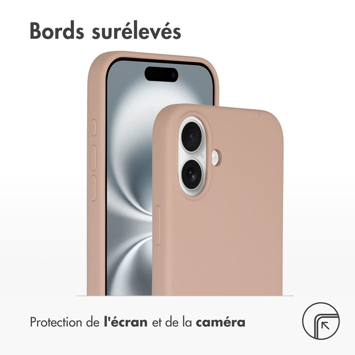 Accezz Liquid Silicone Backcover met MagSafe Apple iPhone 16 Plus - Roze - Afbeelding 5