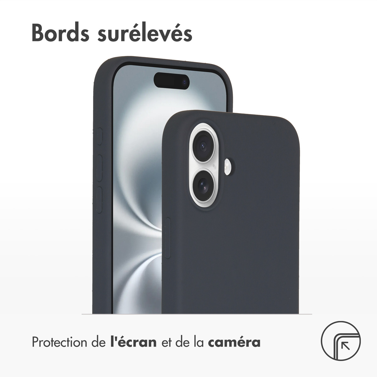 Accezz Liquid Silicone Backcover met MagSafe Apple iPhone 16 Plus - Donkerblauw - Afbeelding 5