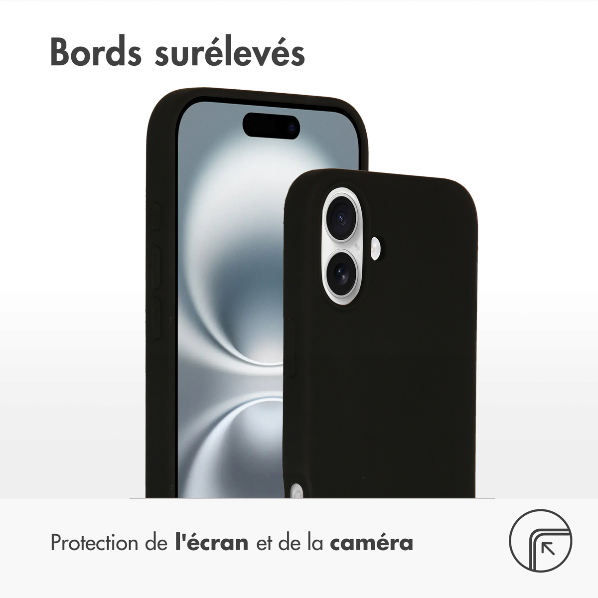 Accezz Liquid Silicone Backcover met MagSafe Apple iPhone 16 Plus - Zwart - Afbeelding 6