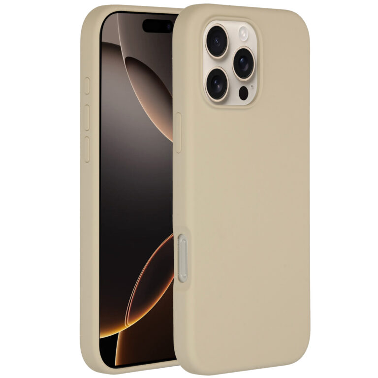 Accezz Liquid Silicone Backcover met MagSafe Apple iPhone 16 Pro Max - Stone - Afbeelding 7