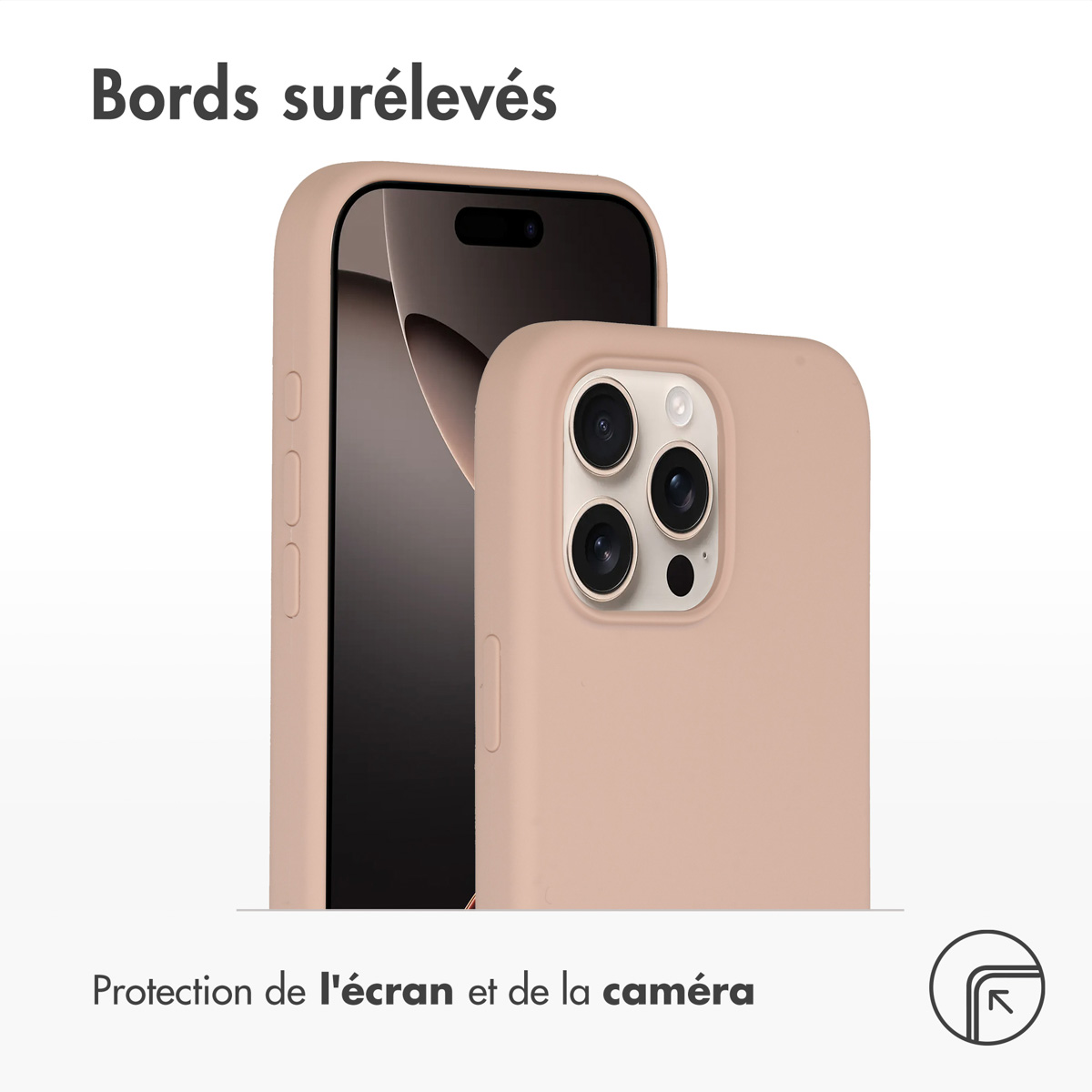 Accezz Liquid Silicone Backcover met MagSafe Apple iPhone 16 Pro Max - Roze - Afbeelding 5