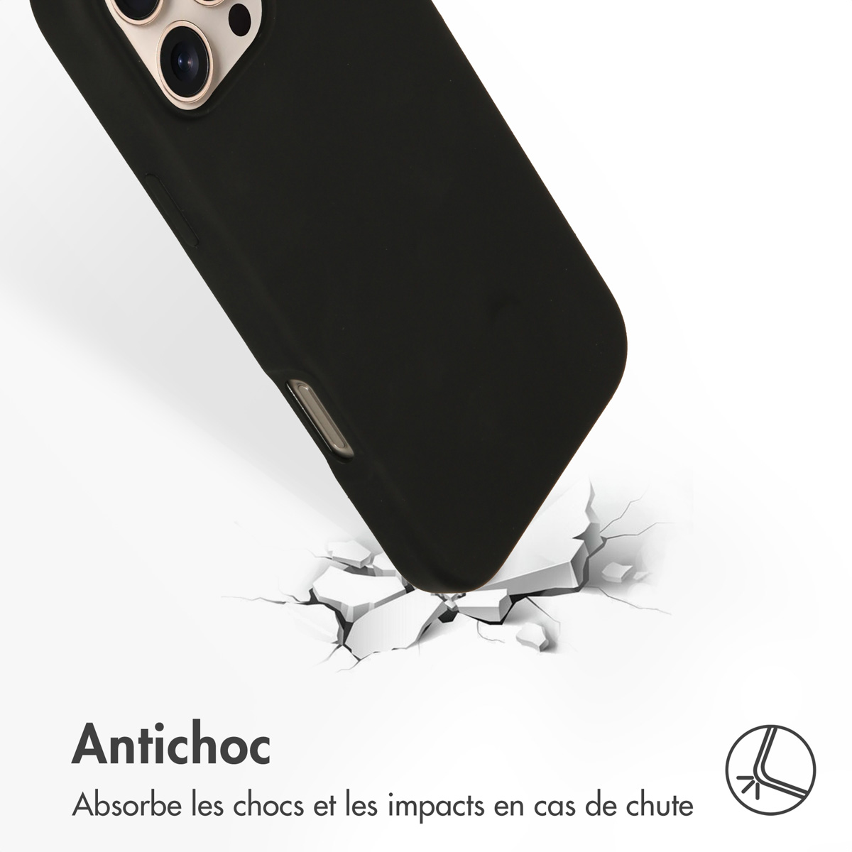 Accezz Liquid Silicone Backcover met MagSafe Apple iPhone 16 Pro Max - Zwart - Afbeelding 6