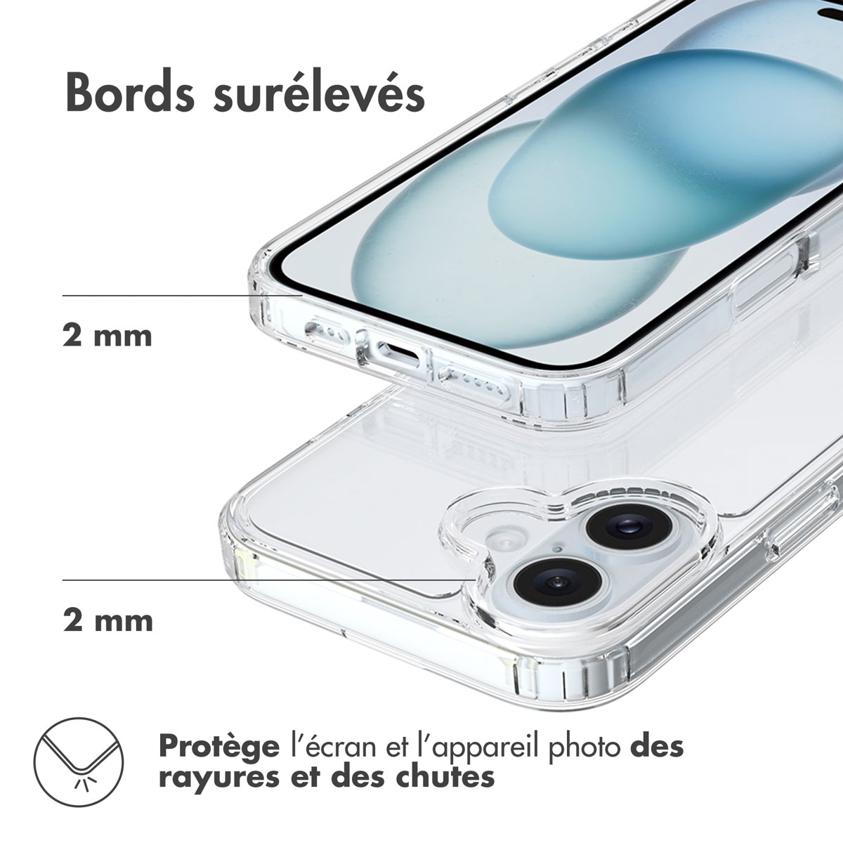 Accezz Xtreme Impact Backcover Apple iPhone 16 - Transparant - Afbeelding 10