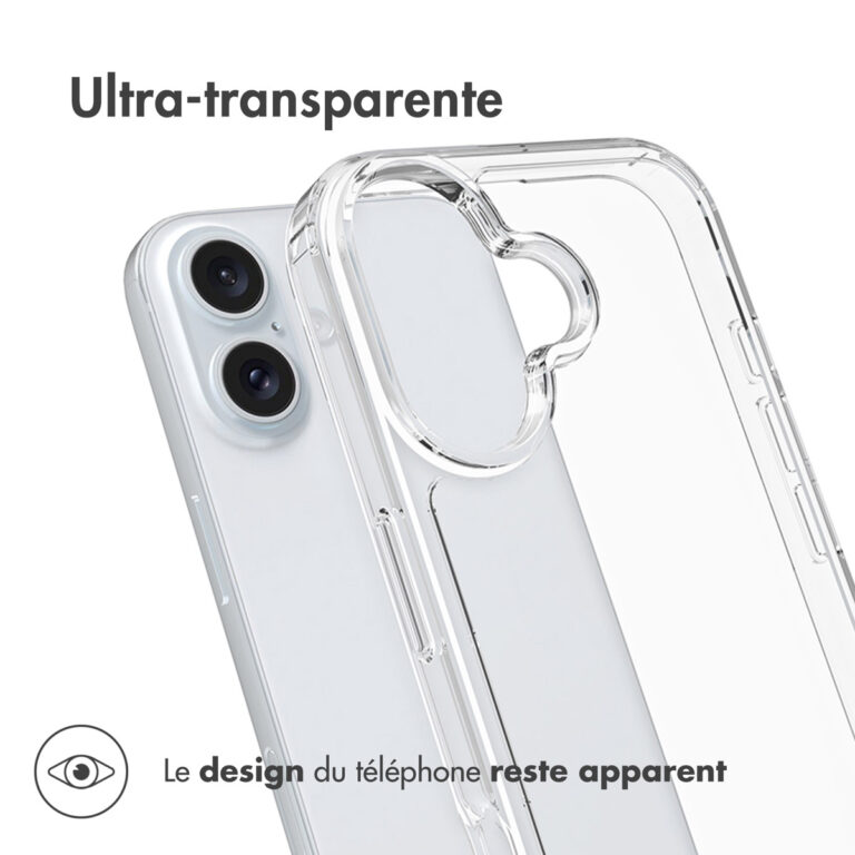 Accezz Xtreme Impact Backcover Apple iPhone 16 - Transparant - Afbeelding 9