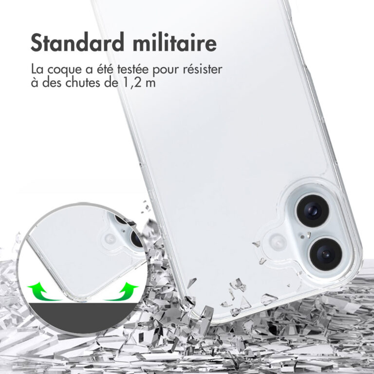 Accezz Xtreme Impact Backcover Apple iPhone 16 - Transparant - Afbeelding 7
