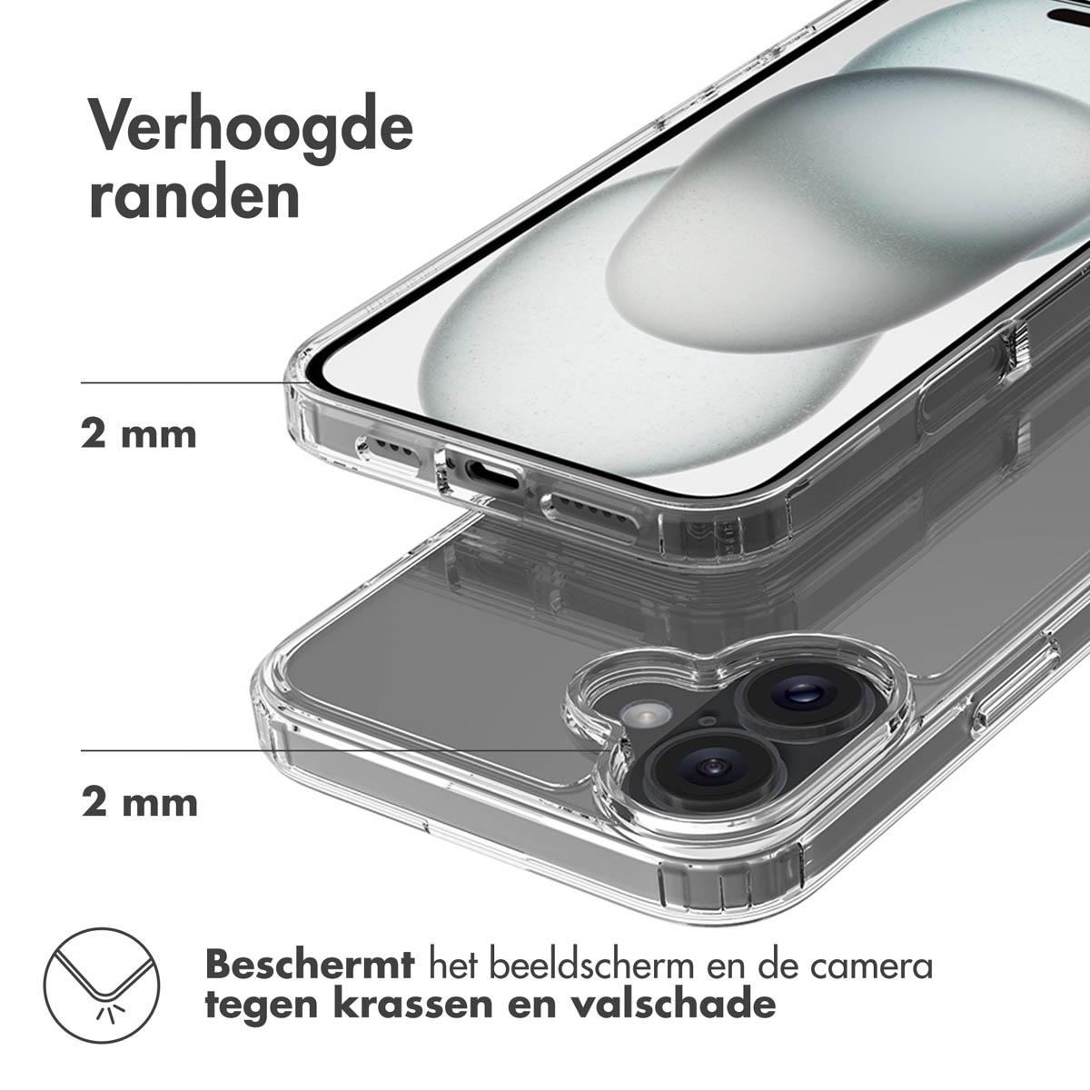 Accezz Xtreme Impact Backcover Apple iPhone 16 Plus – Transparant