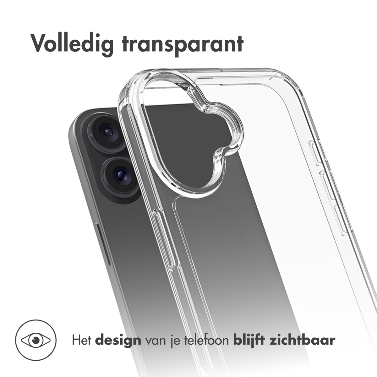 Accezz Xtreme Impact Backcover Apple iPhone 16 Plus - Transparant - Afbeelding 7