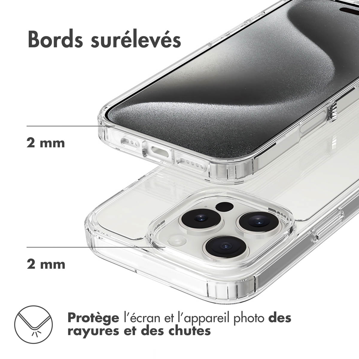 Accezz Xtreme Impact Backcover Apple iPhone 16 Pro - Transparant - Afbeelding 10