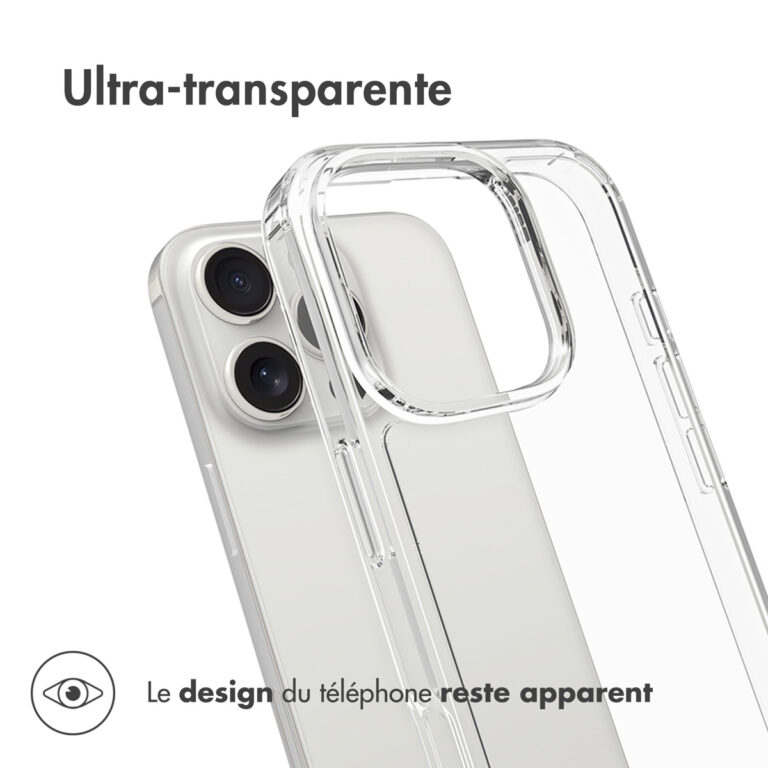 Accezz Xtreme Impact Backcover Apple iPhone 16 Pro - Transparant - Afbeelding 8