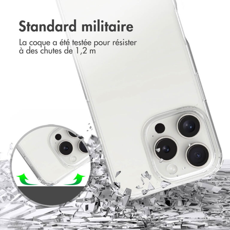Accezz Xtreme Impact Backcover Apple iPhone 16 Pro - Transparant - Afbeelding 7