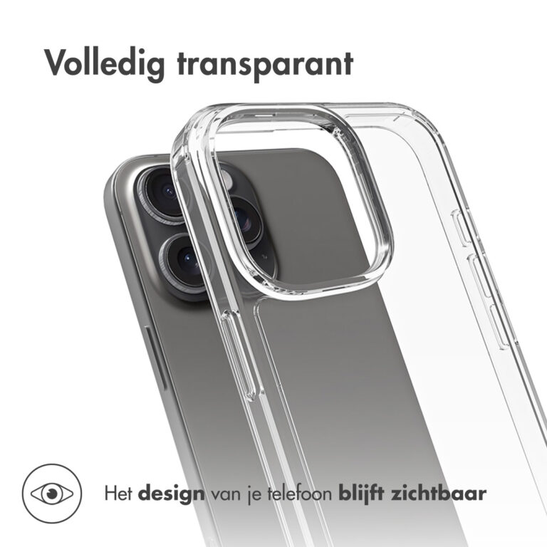 Accezz Xtreme Impact Backcover Apple iPhone 16 Pro Max - Transparant - Afbeelding 3