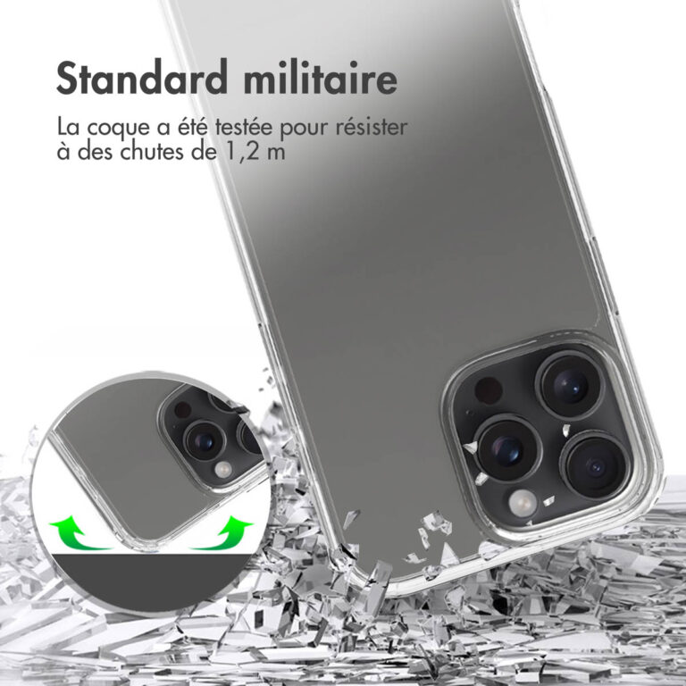 Accezz Xtreme Impact Backcover Apple iPhone 16 Pro Max - Transparant - Afbeelding 7