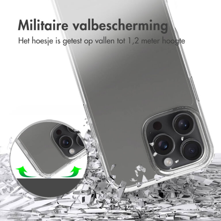 Accezz Xtreme Impact Backcover Apple iPhone 16 Pro Max - Transparant - Afbeelding 2