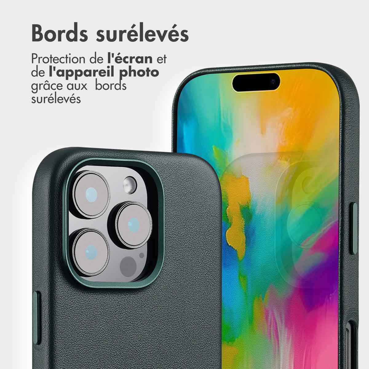 Accezz Leather Bookcase 2-in-1 met MagSafe Apple iPhone 16 Pro - Cedar Green - Afbeelding 10