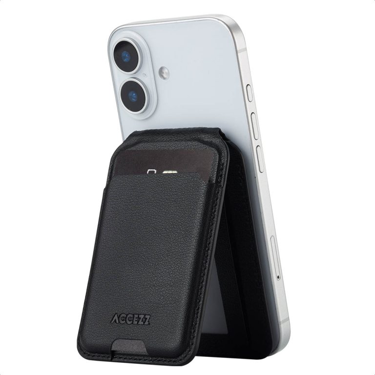 Accezz Leren Wallet met standaard voor MagSafe - Onyx Black - Afbeelding 10