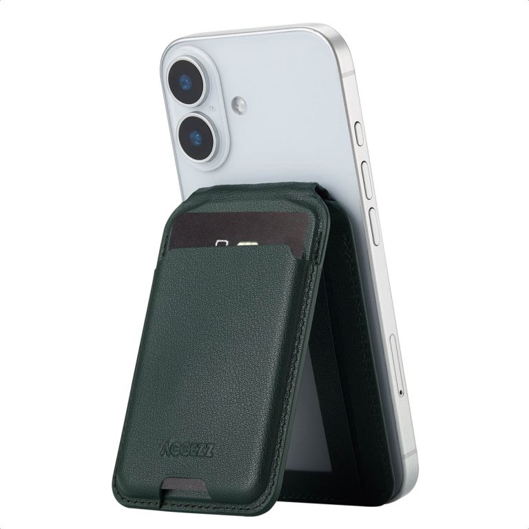 Accezz Leren Wallet met standaard voor MagSafe - Cedar Green - Afbeelding 10