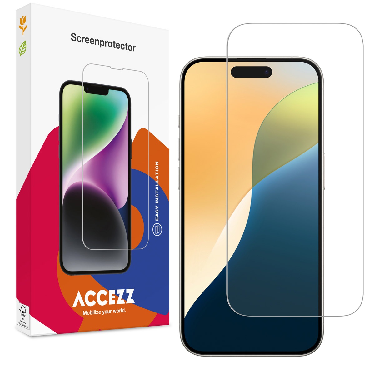 Accezz Gehard Glas Screenprotector Apple iPhone 17 / 17 Pro / 16 Pro - Afbeelding 2