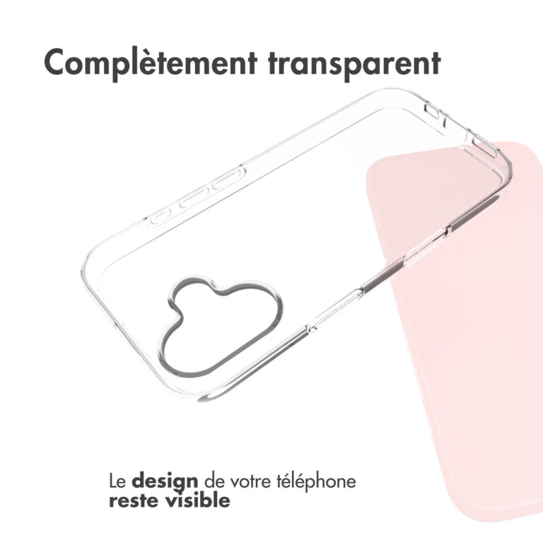 Accezz Clear Backcover Apple iPhone 16 - Transparant - Afbeelding 8
