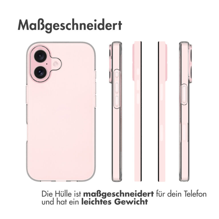 Accezz Clear Backcover Apple iPhone 16 - Transparant - Afbeelding 10