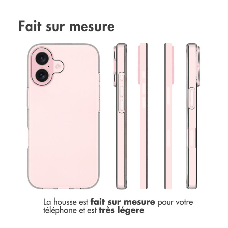 Accezz Clear Backcover Apple iPhone 16 - Transparant - Afbeelding 6