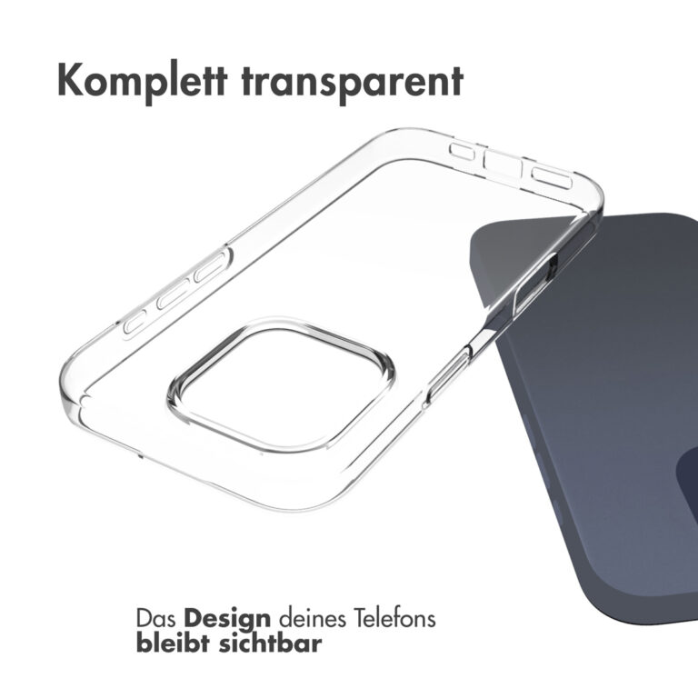 Accezz Clear Backcover Apple iPhone 16 Pro - Transparant - Afbeelding 10