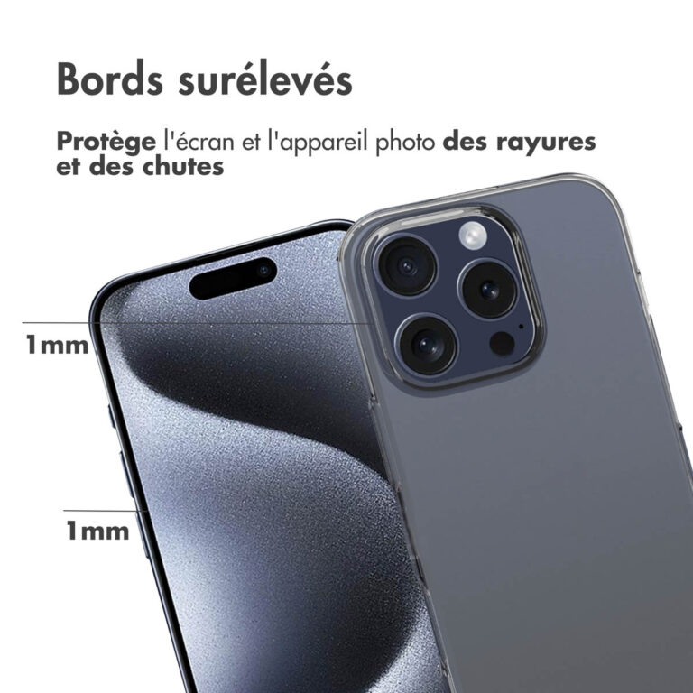Accezz Clear Backcover Apple iPhone 16 Pro - Transparant - Afbeelding 6