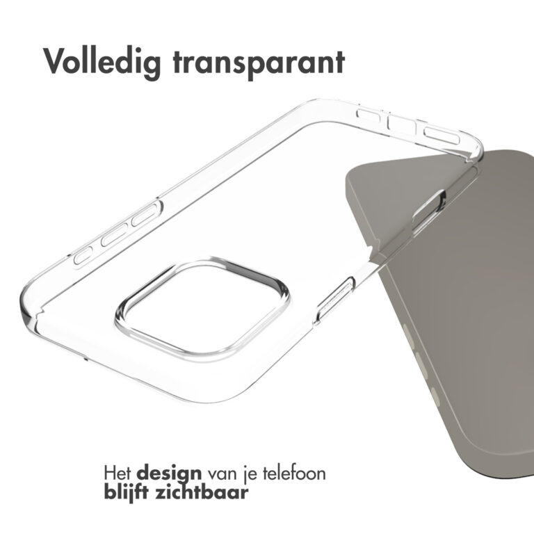 Accezz Clear Backcover Apple iPhone 16 Pro Max - Transparant - Afbeelding 5