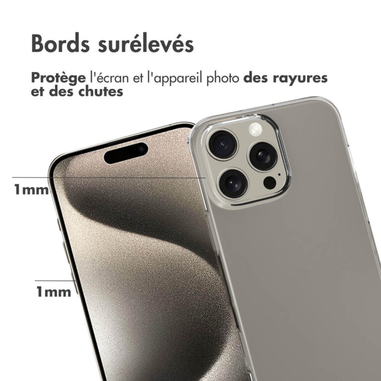 Accezz Clear Backcover Apple iPhone 16 Pro Max - Transparant - Afbeelding 8