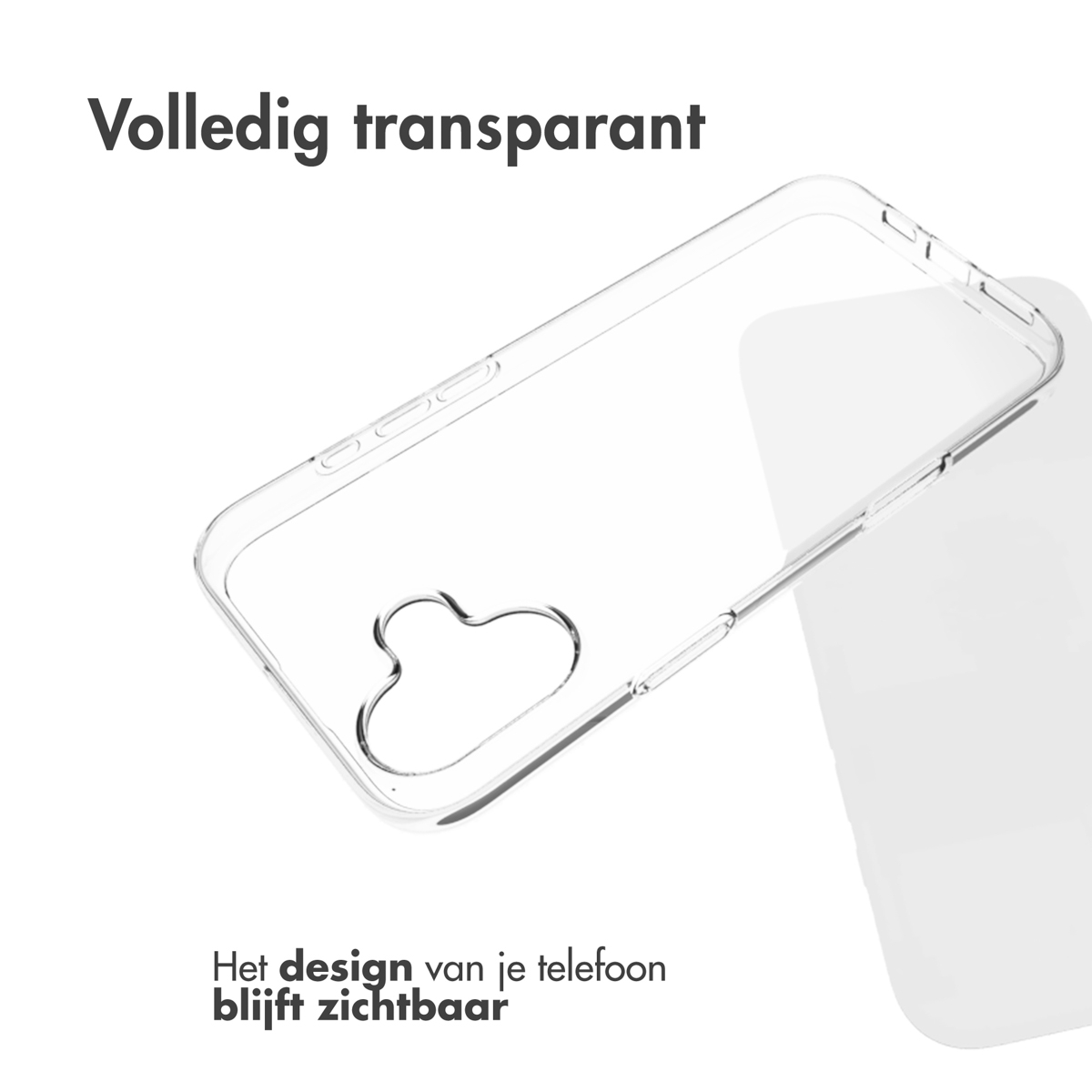 Accezz Clear Backcover Apple iPhone 16 Plus - Transparant - Afbeelding 4