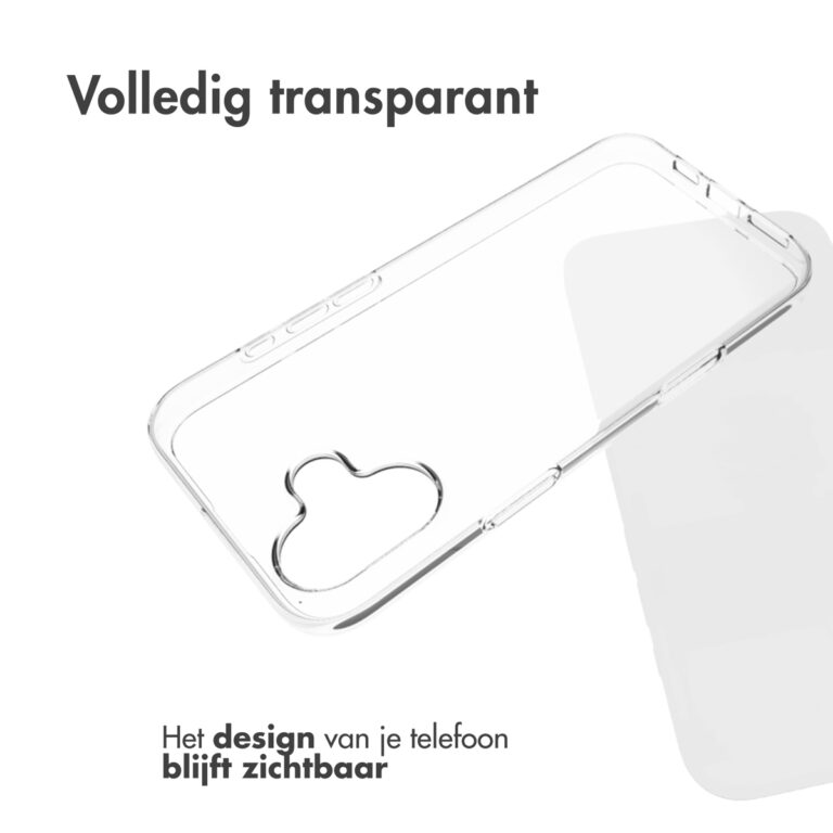 Accezz Clear Backcover Apple iPhone 16 Plus - Transparant - Afbeelding 5