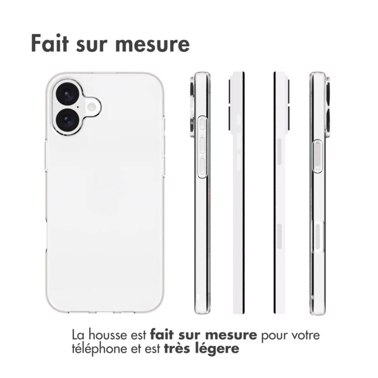 Accezz Clear Backcover Apple iPhone 16 Plus - Transparant - Afbeelding 7