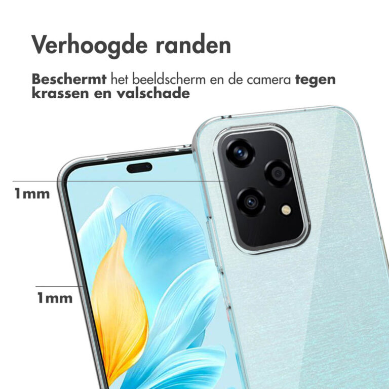 Accezz Clear Backcover Honor 200 Lite - Transparant - Afbeelding 3