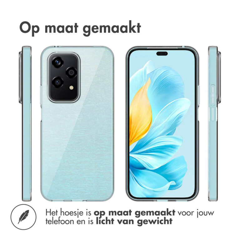 Accezz Clear Backcover Honor 200 Lite - Transparant - Afbeelding 4