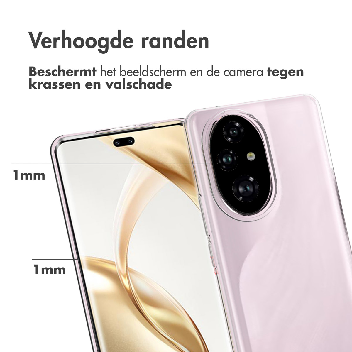 Accezz Clear Backcover Honor 200 Pro - Transparant - Afbeelding 9