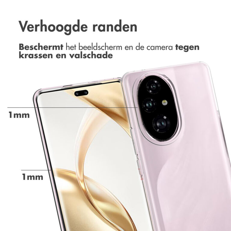 Accezz Clear Backcover Honor 200 Pro - Transparant - Afbeelding 3