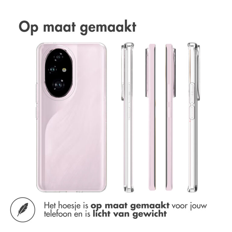 Accezz Clear Backcover Honor 200 Pro - Transparant - Afbeelding 4