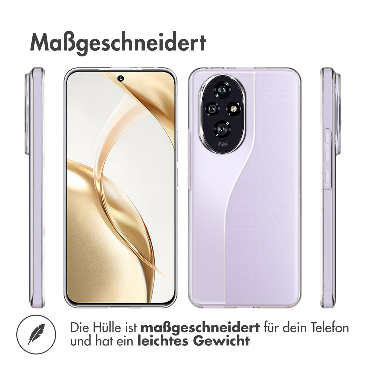 Accezz Clear Backcover Honor 200 - Transparant - Afbeelding 10