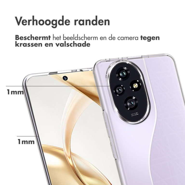 Accezz Clear Backcover Honor 200 - Transparant - Afbeelding 4