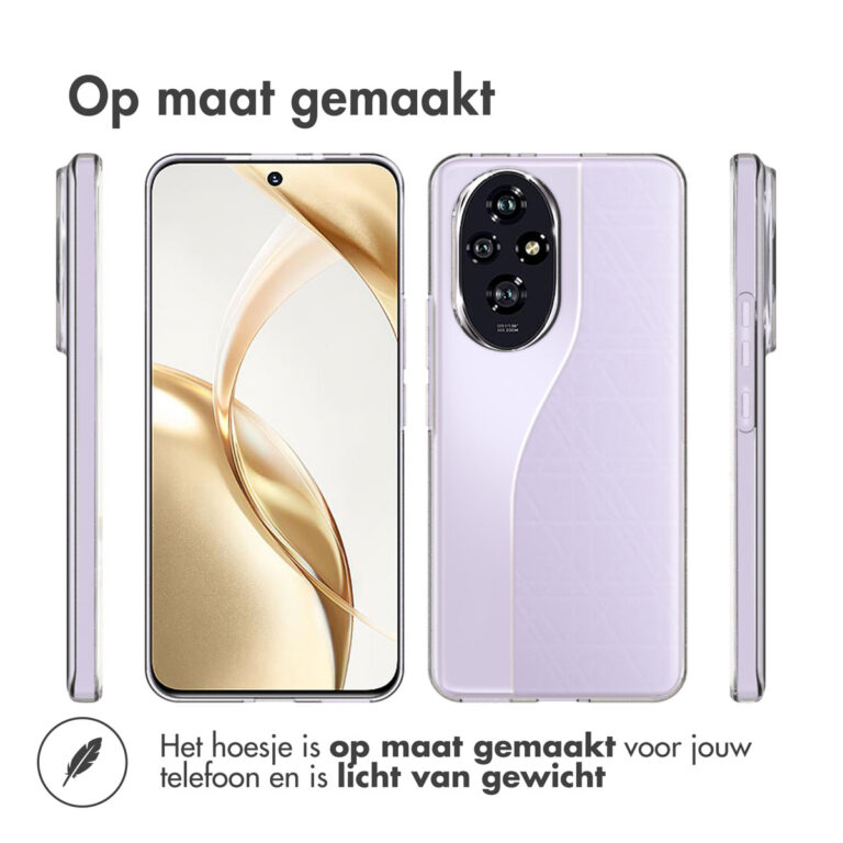 Accezz Clear Backcover Honor 200 - Transparant - Afbeelding 3