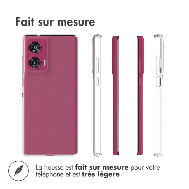 Accezz Clear Backcover Motorola Edge 50 Fusion - Transparant - Afbeelding 7