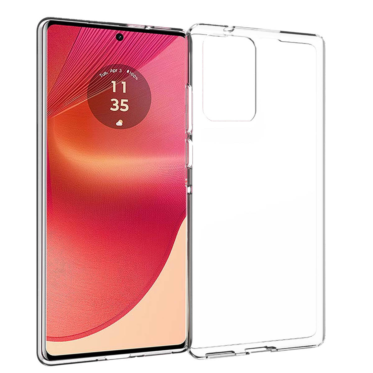 Accezz Clear Backcover Motorola Edge 50 Fusion - Transparant - Afbeelding 3